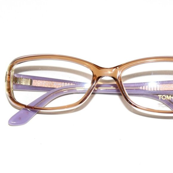 NEW TOM FORD TF 5213 050 BROWN CRYSTAL AUTHENTIC EYEGLASSES FT 54-16-135 ITALY - Picture 6 of 6